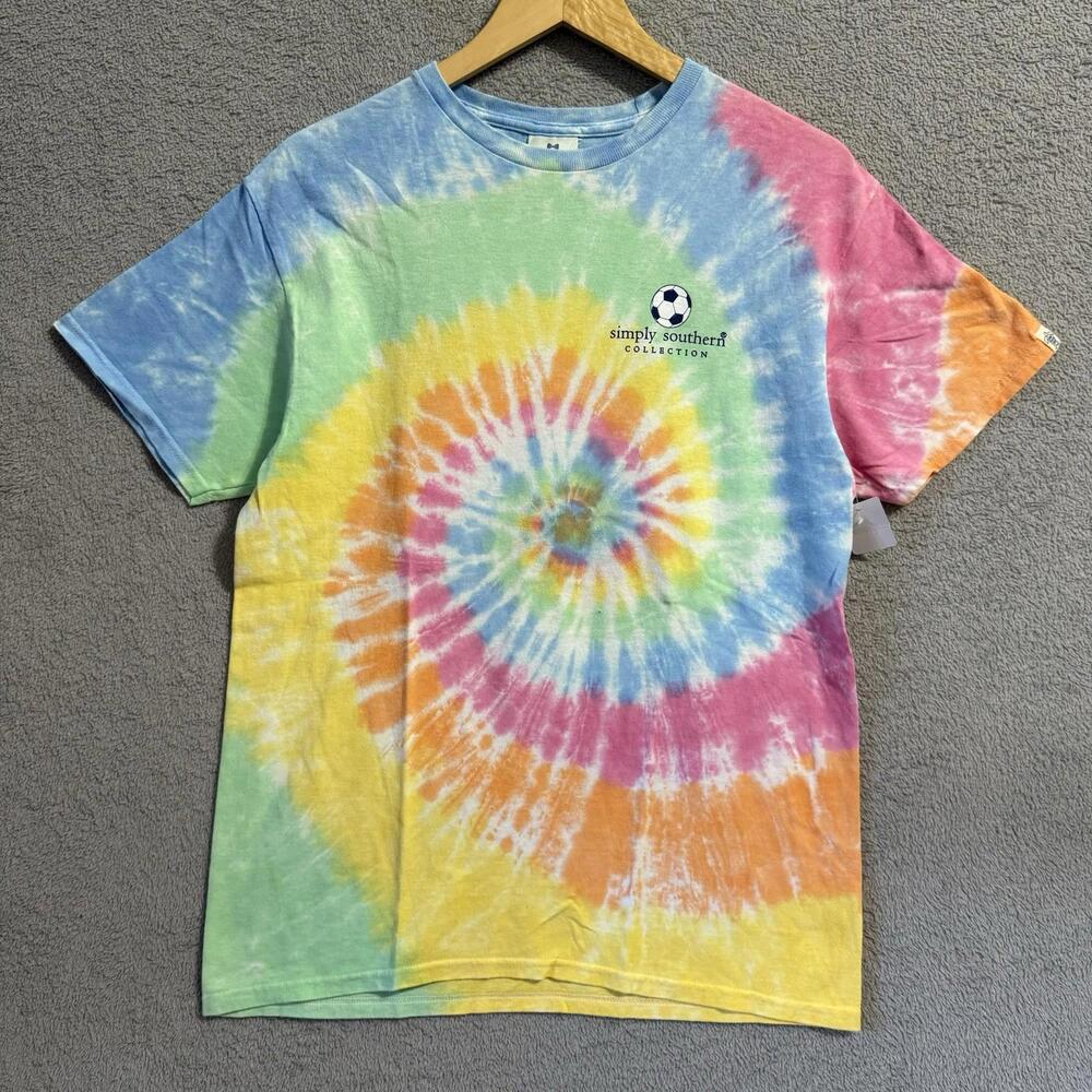 Simply Southern Tie Dye Graphic T-Shirt M Teens